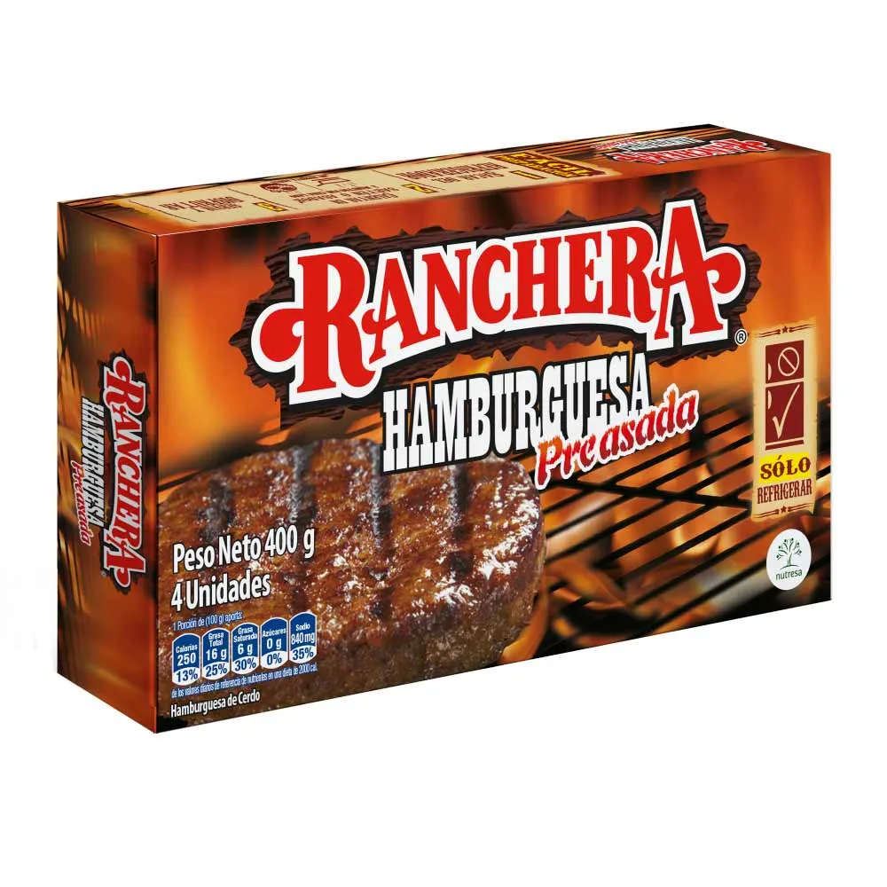 RANCHERA Hamburguesa x4und x400g