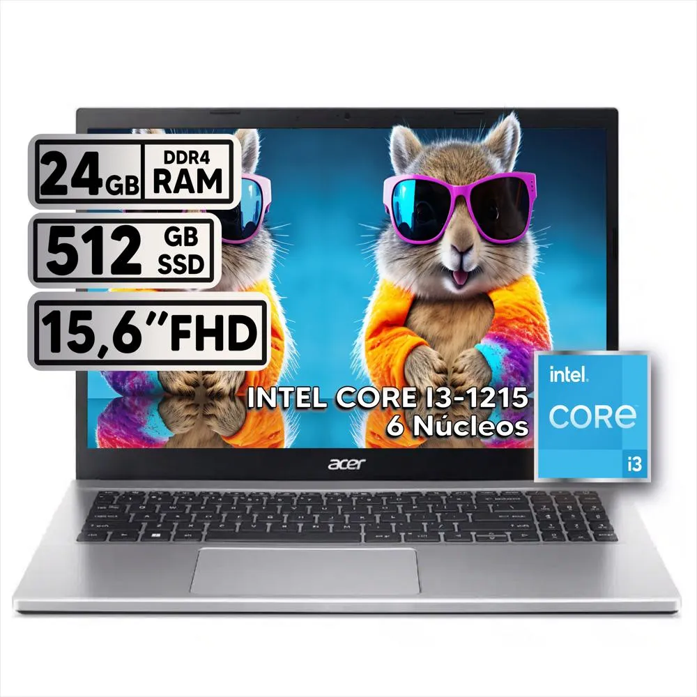 Acer Aspire 3 i3 1215u 15 6 Repotencializado 512 GB