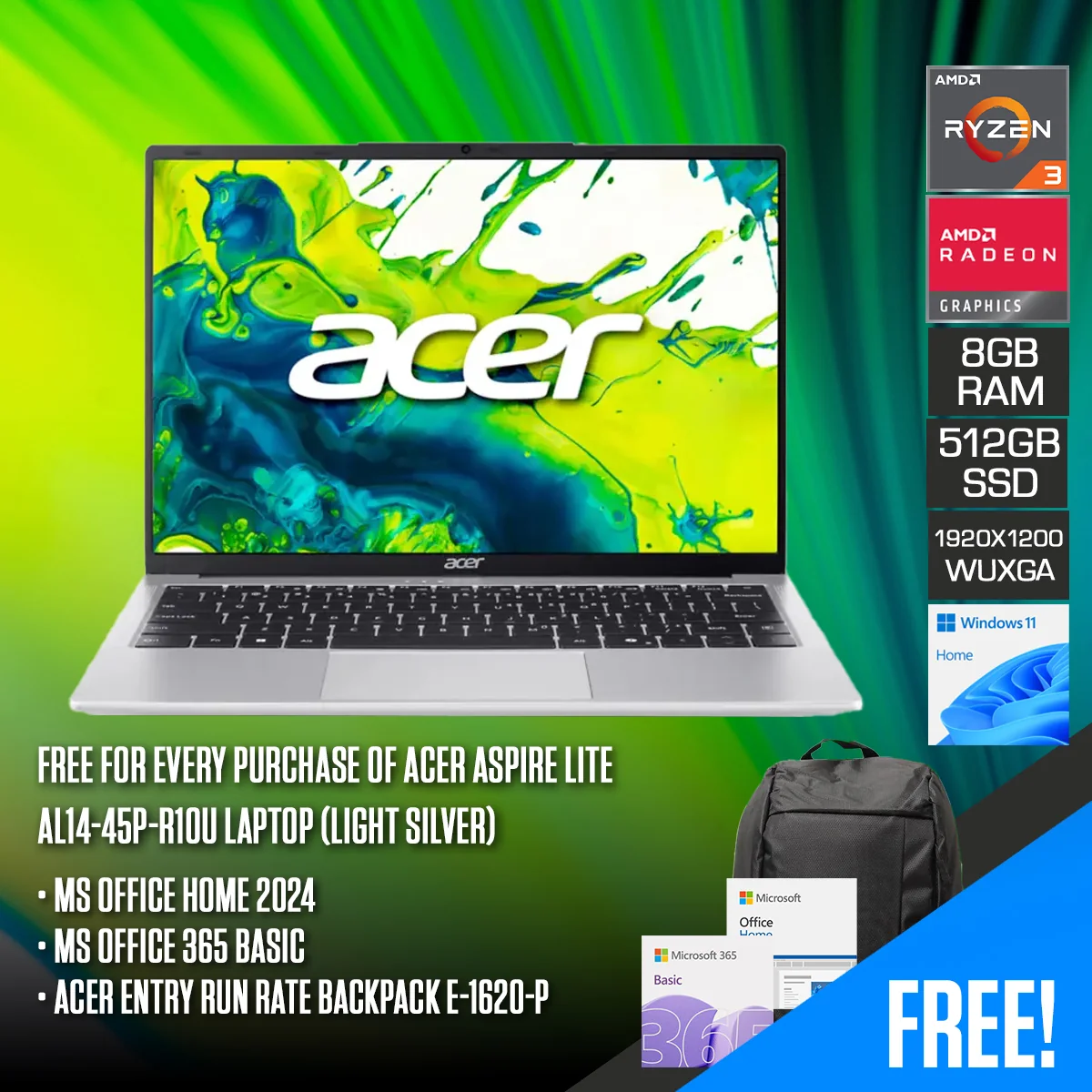 Acer Aspire Lite al14 45p r10u 512 GB