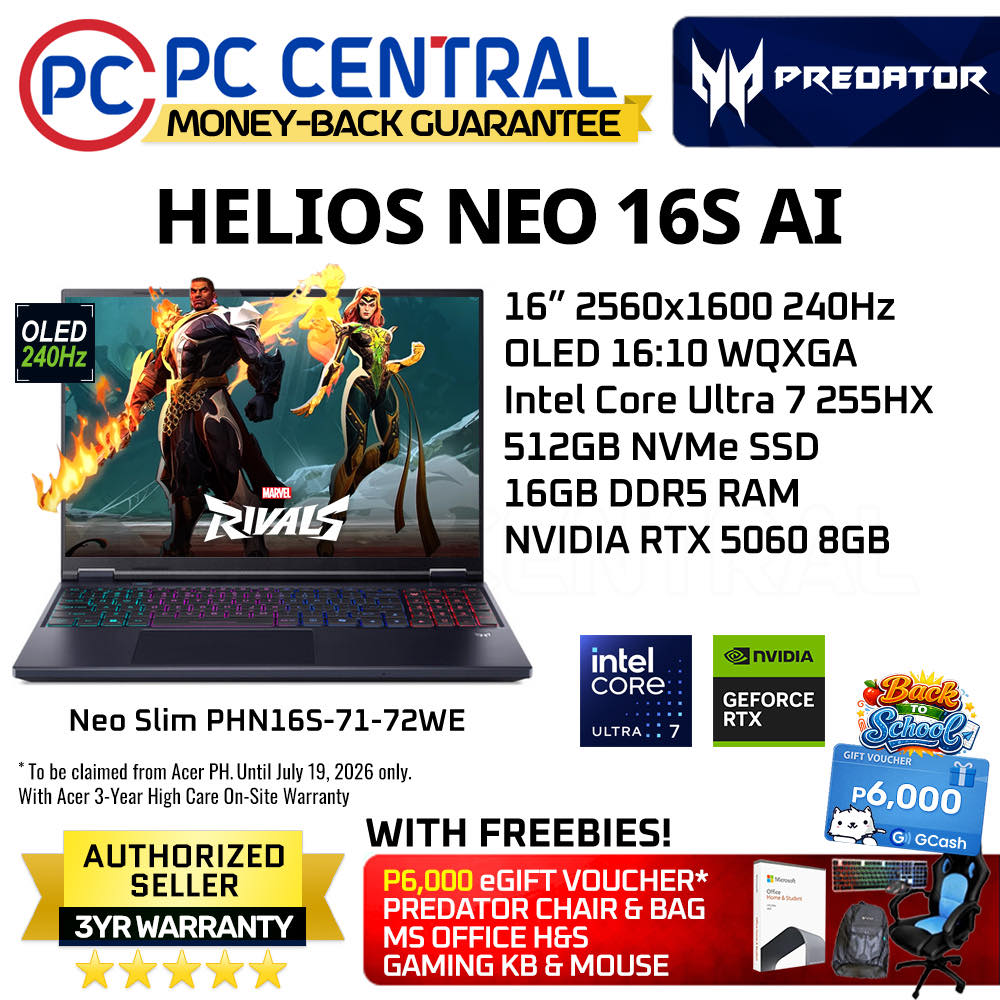 Acer Helios Neo Slim 16s phn16s-71-72we 512 GB