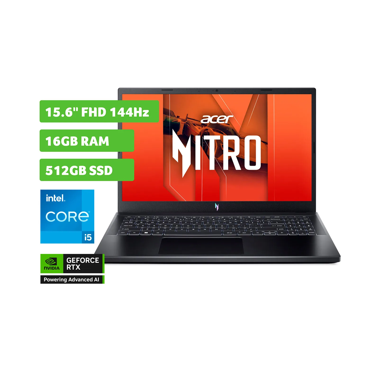 Acer Portatil Gaming Nitro V anv15-51-59d3 512 gb ssd