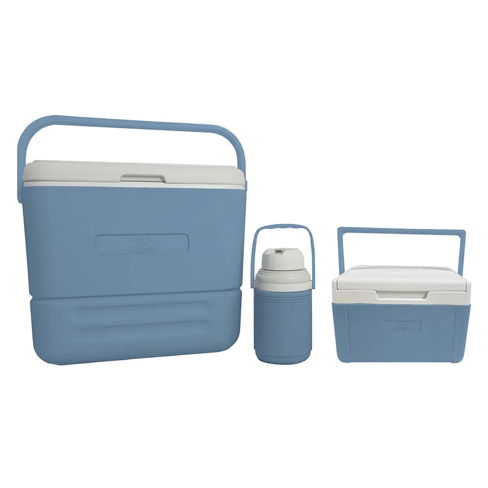 ALPES Combo Nevera 34l Nevera 5l nevera grande 34l, nevera pequena 5l y termo 1.4l