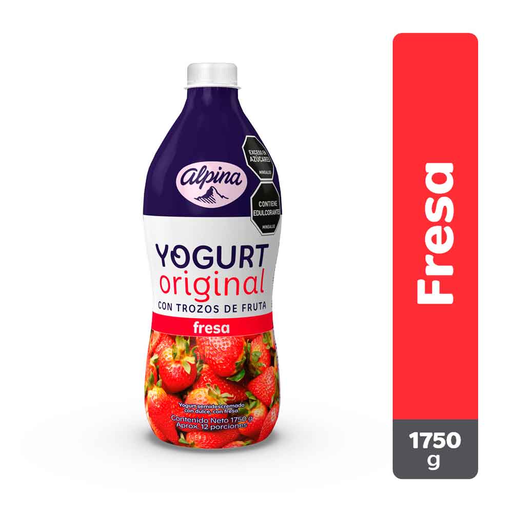 ALPINA Yogurt Fresa x1750g refrigerado
