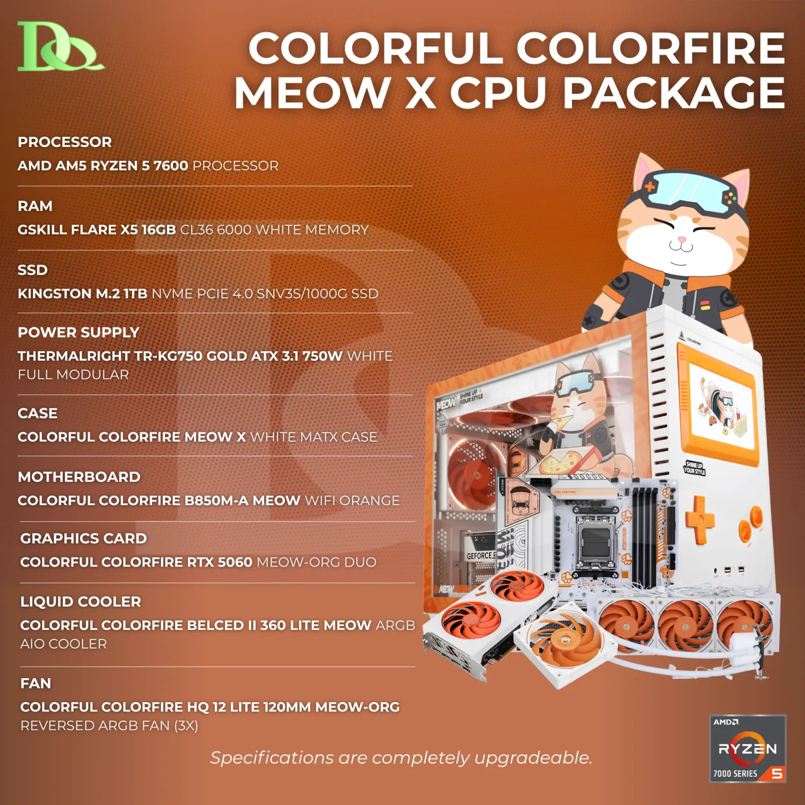 AMD Colorful Colorfire Meow X Cpu 1 TB