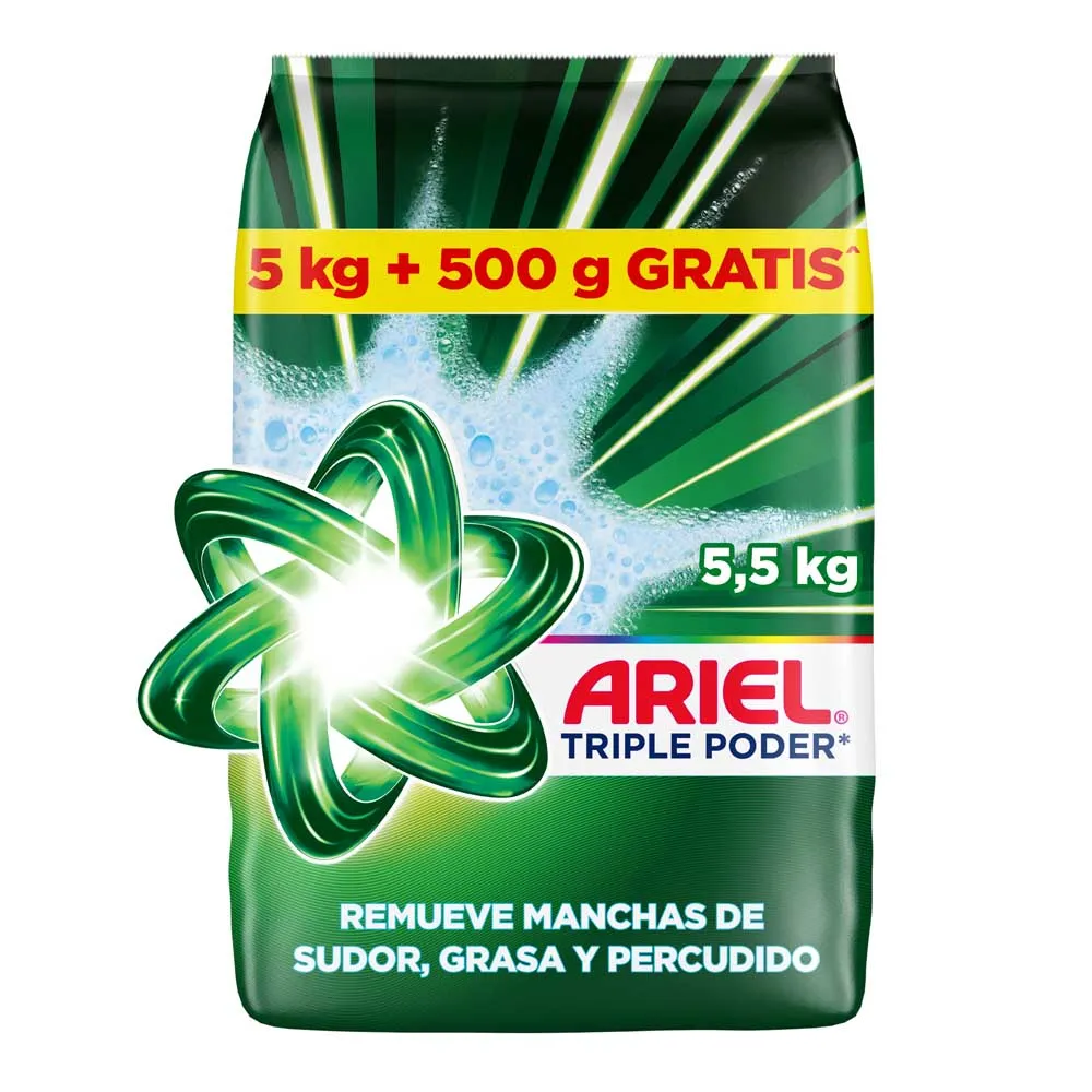 ARIEL Detergente Polvo Poder 5 5kg