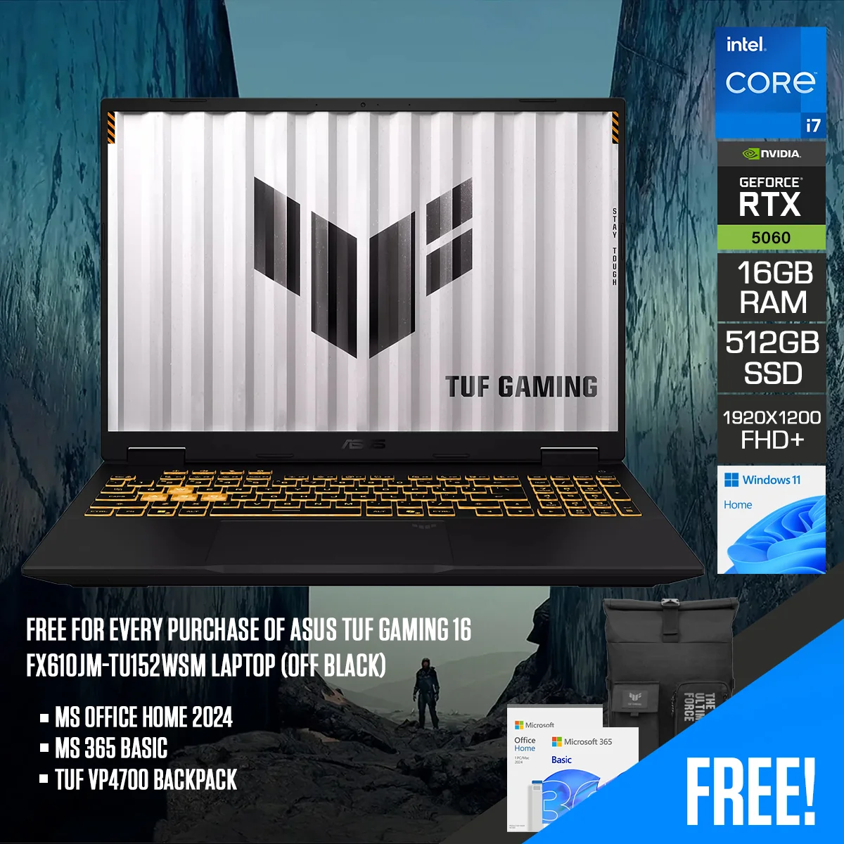Asus Tuf 16 fx610jm tu152wsm Off 512 GB