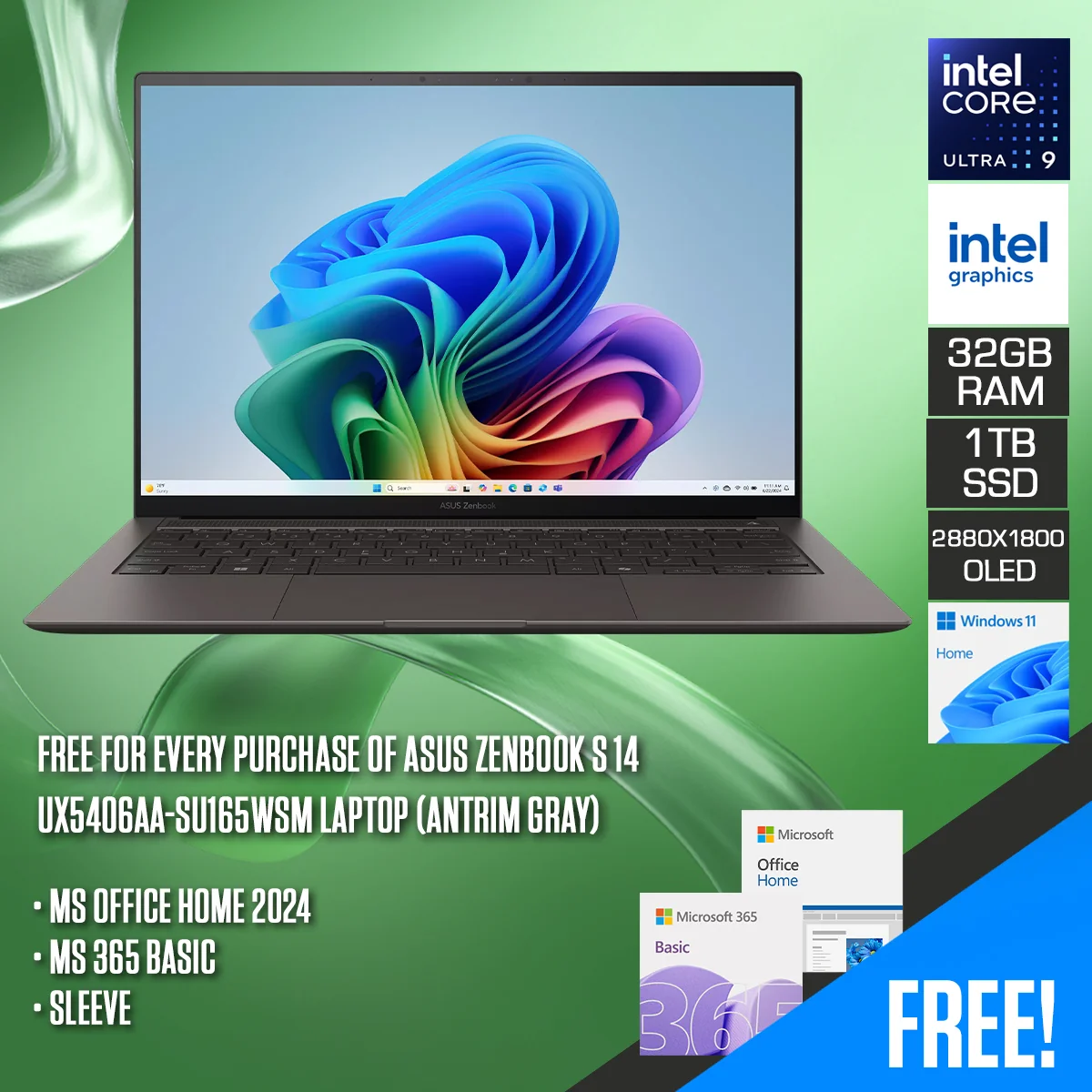 Asus Zenbook S 14 ux5406aa su165wsm 1 TB