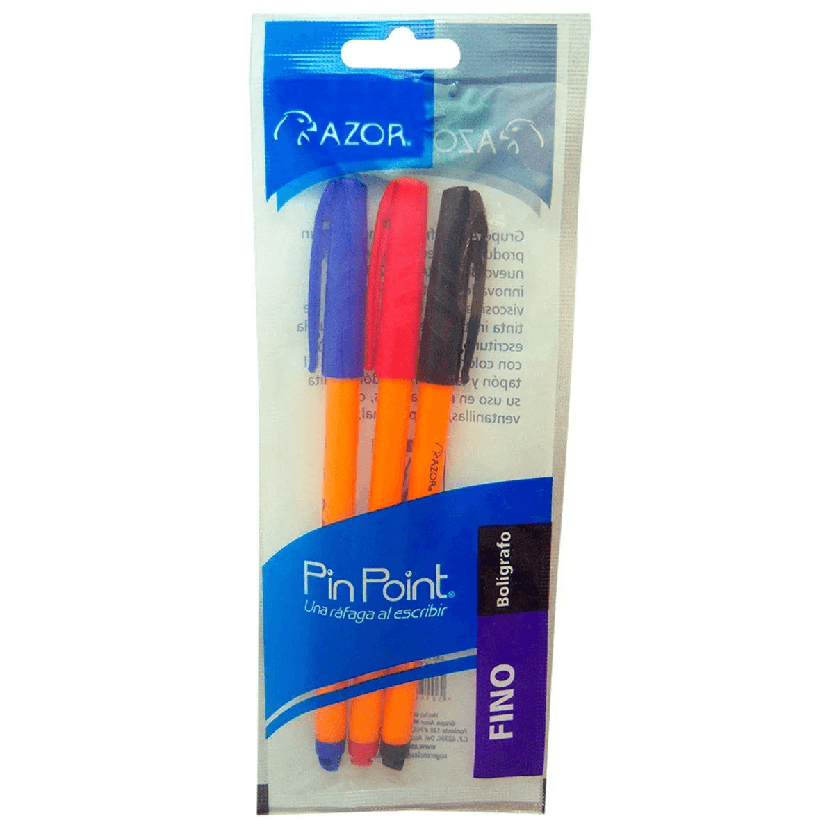 Azor Boligrafos Pin Point Multicolor Fino