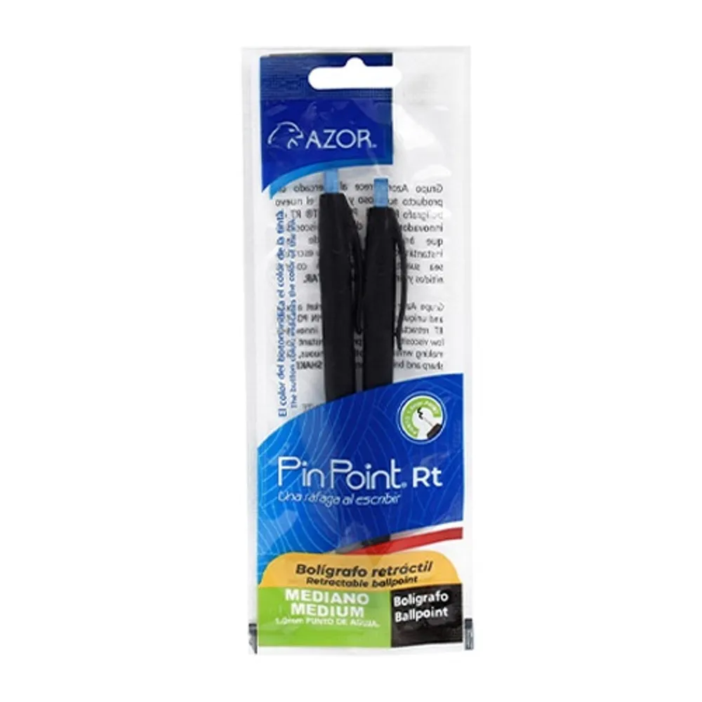 Azor Boligrafos Retractiles Pin Point Medio