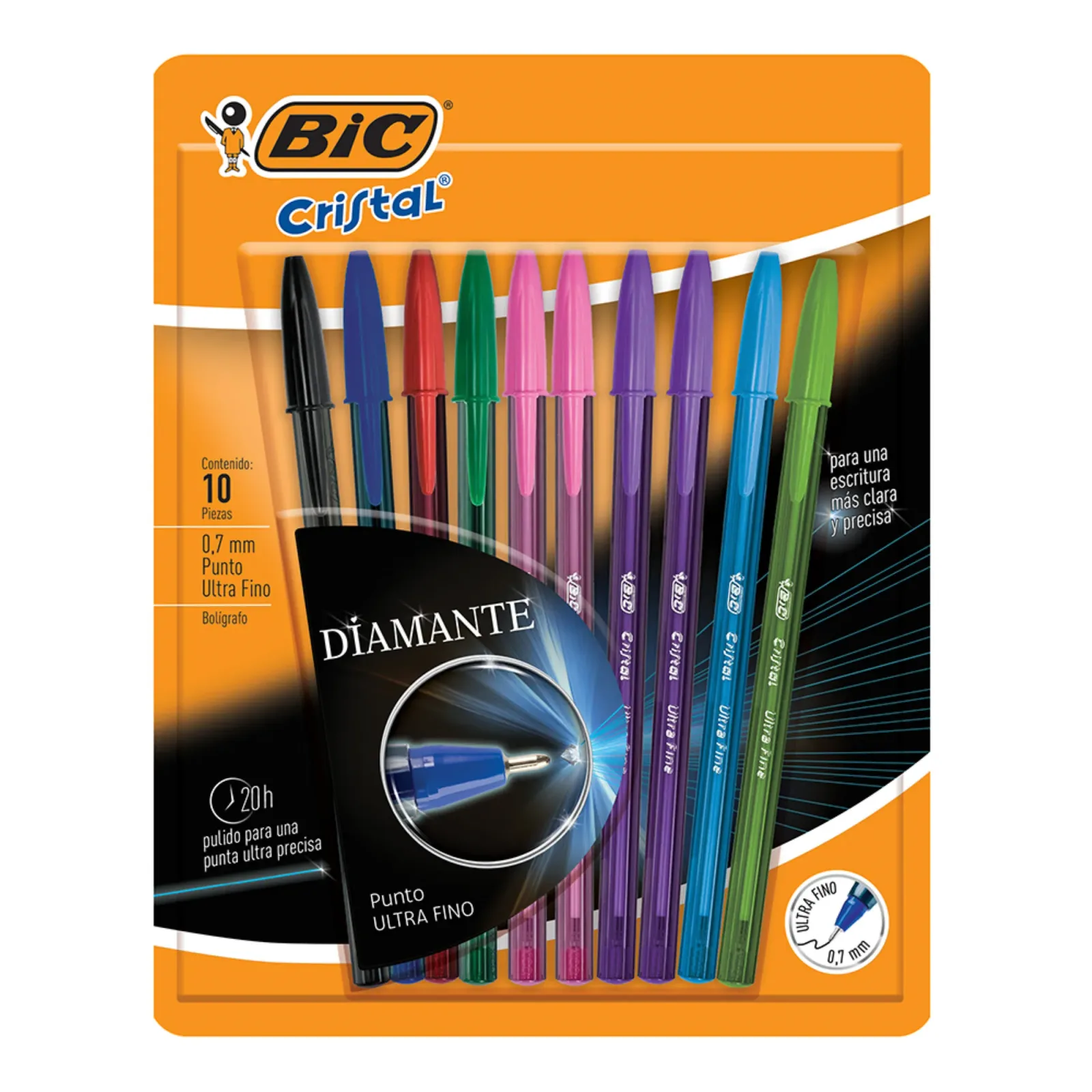 Bic Boligrafos Cristal Fashion Multicolor Ultrafino