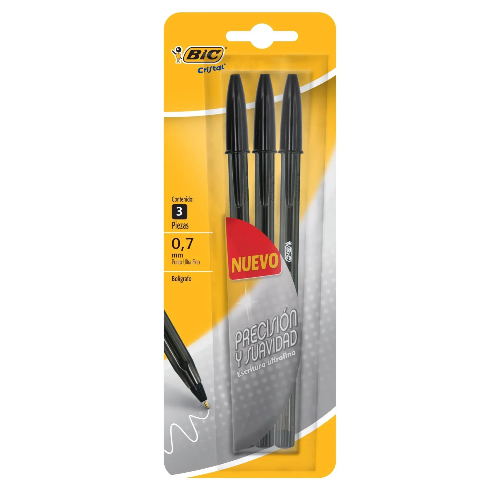 Bic Boligrafos Cristal Ultrafino 3 Piezas