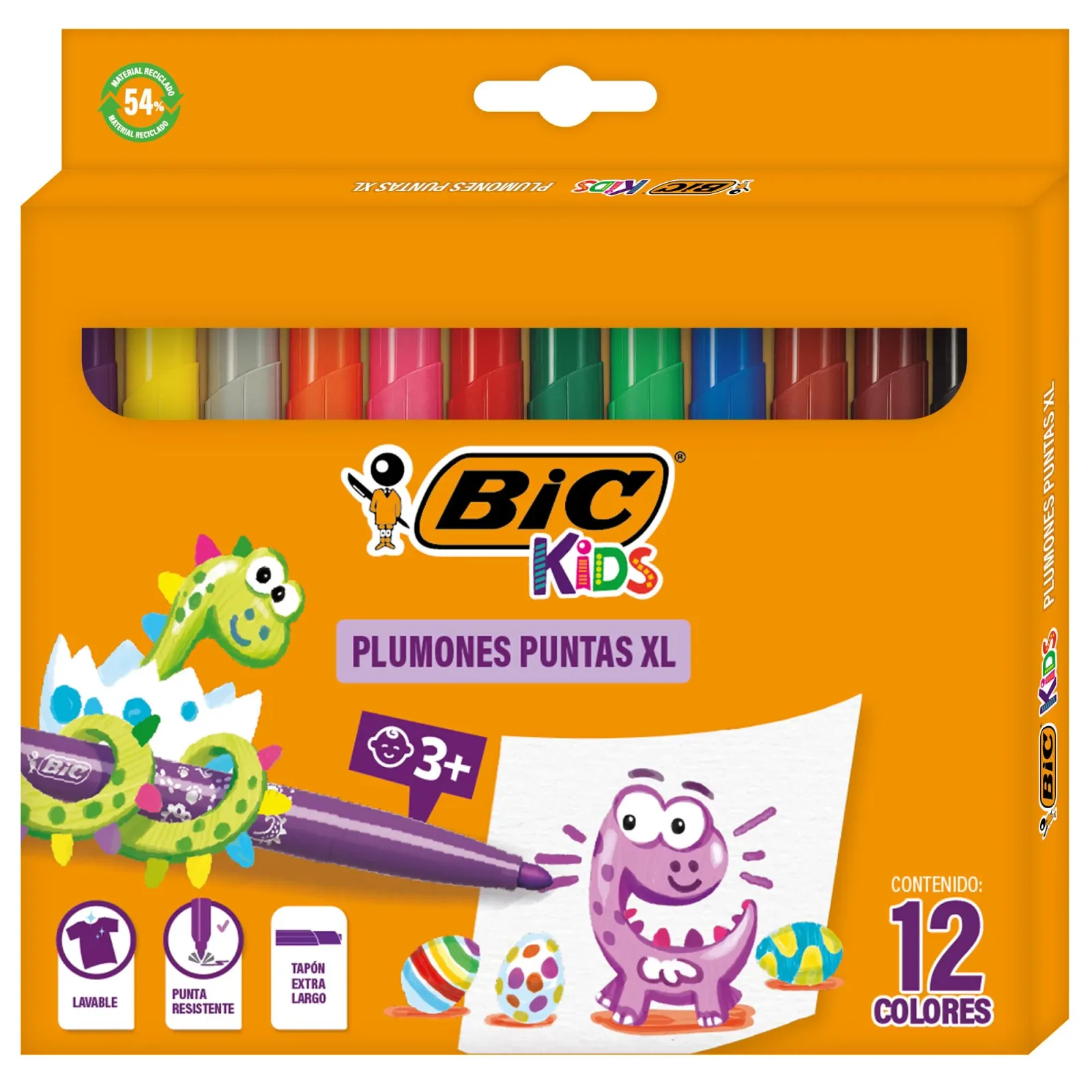 Bic Plumones Lavables Visa Xl Punta
