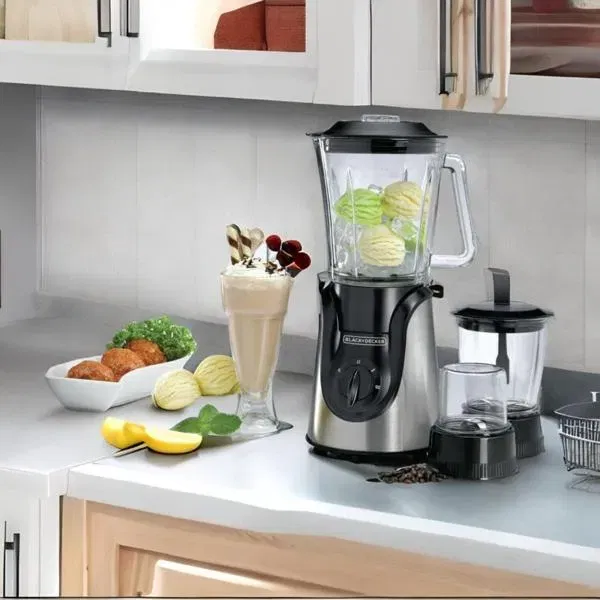 BLACK+DECKER Decker 600w Glass Blender Grinder