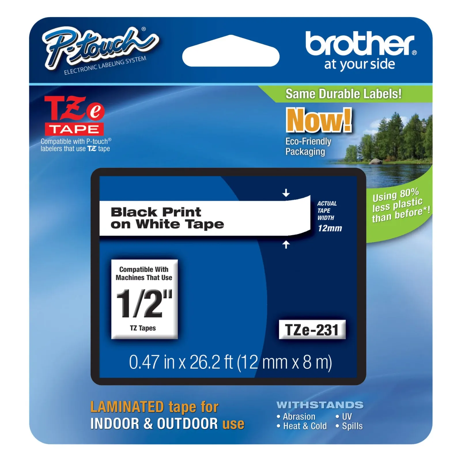 BROTHER Cinta Rotuladora d1 Transparente
