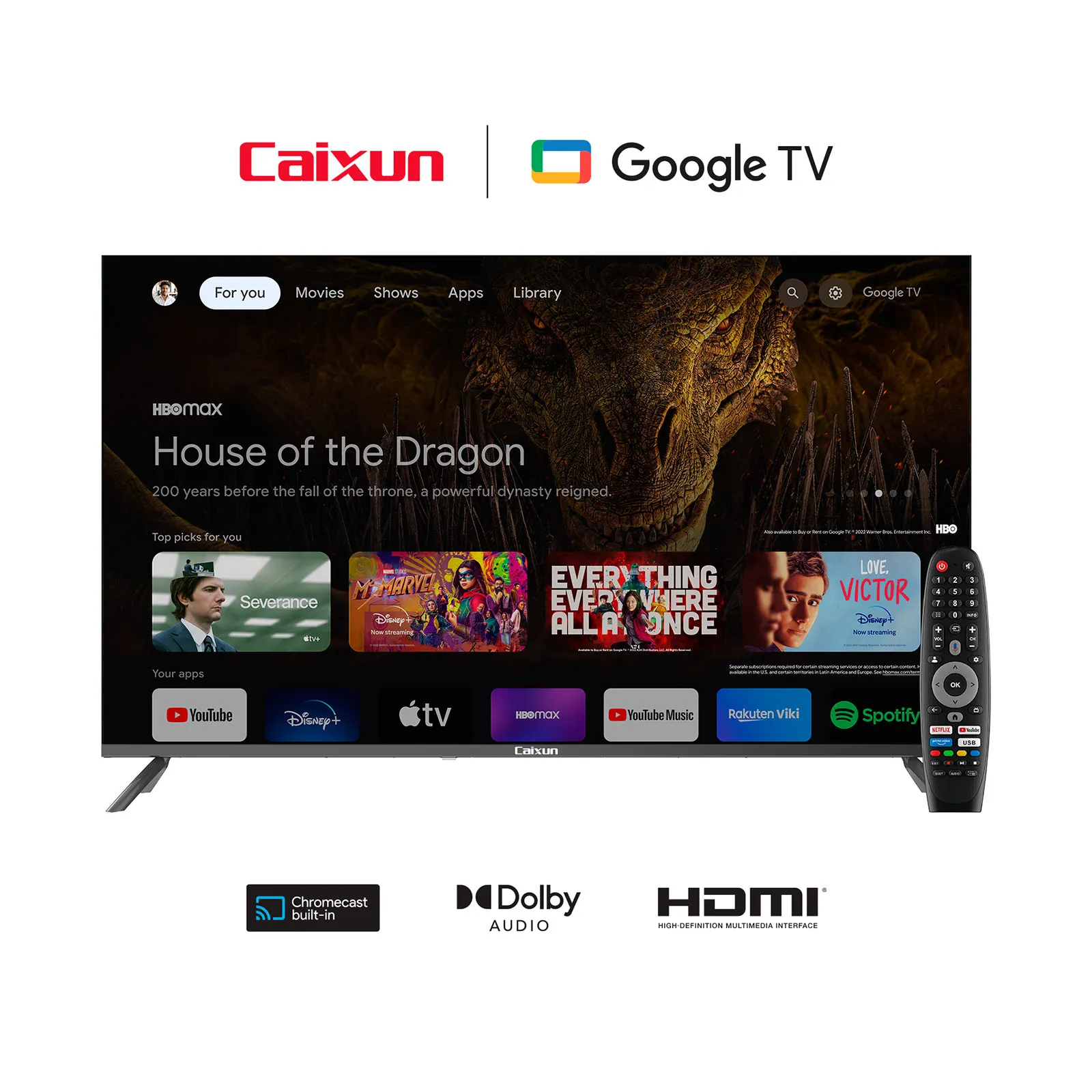 CAIXUN Televisor De 50 Smart TV