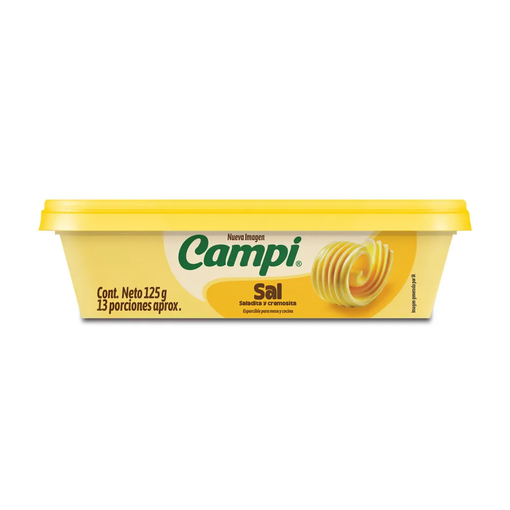 CAMPI Margarina Sal 125g refrigerado CAMPI Margarina Sal 125g refrigerado