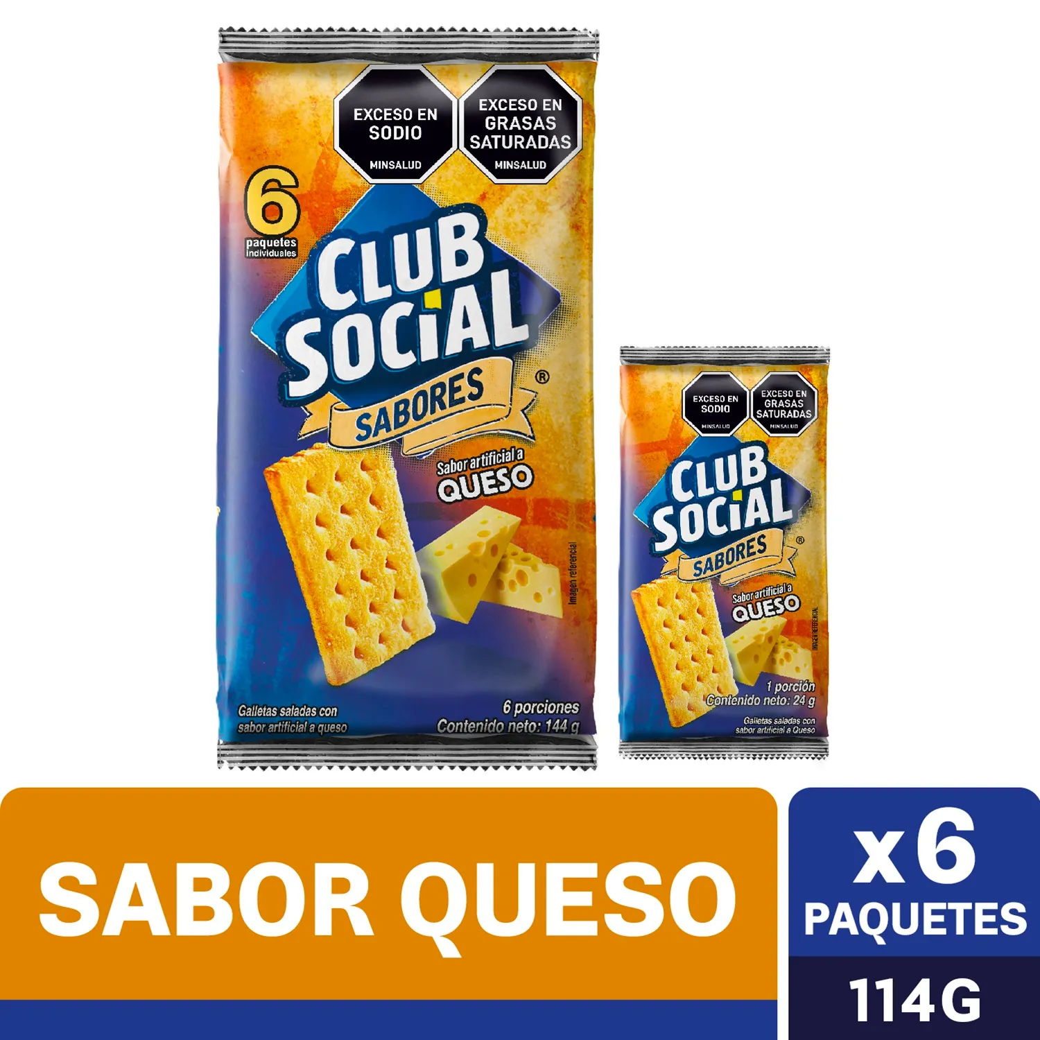 CLUB SOCIAL Galleta Club Social Queso 144g conservese en un lugar fresco y seco