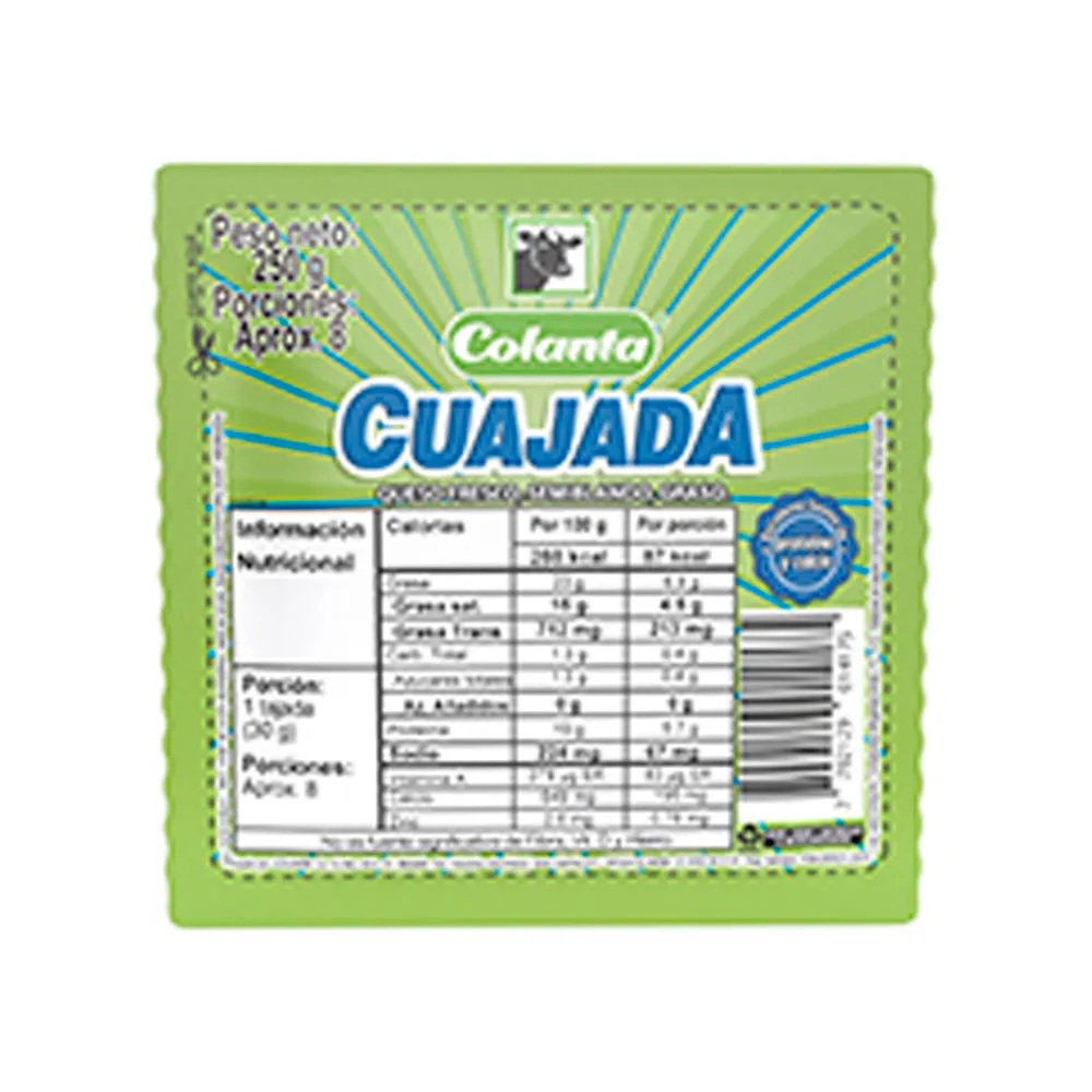 COLANTA Cuajada x250g refrigerado COLANTA Cuajada x250g refrigerado