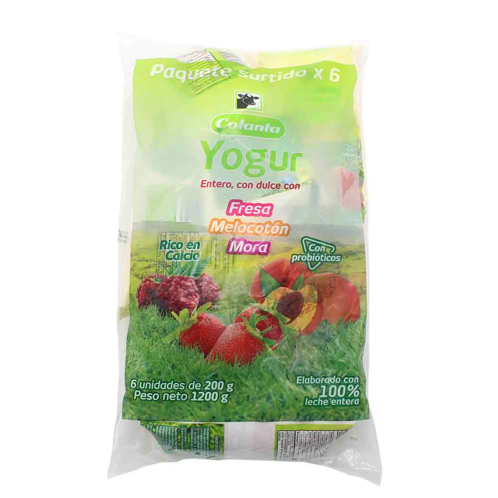 COLANTA Yogurt Surtido x6und x200g C refrigerado