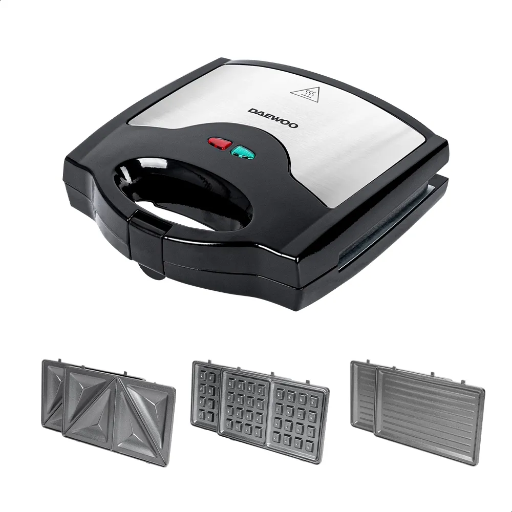DAEWOO Sandwichera 3 1 Placas Intercambiables