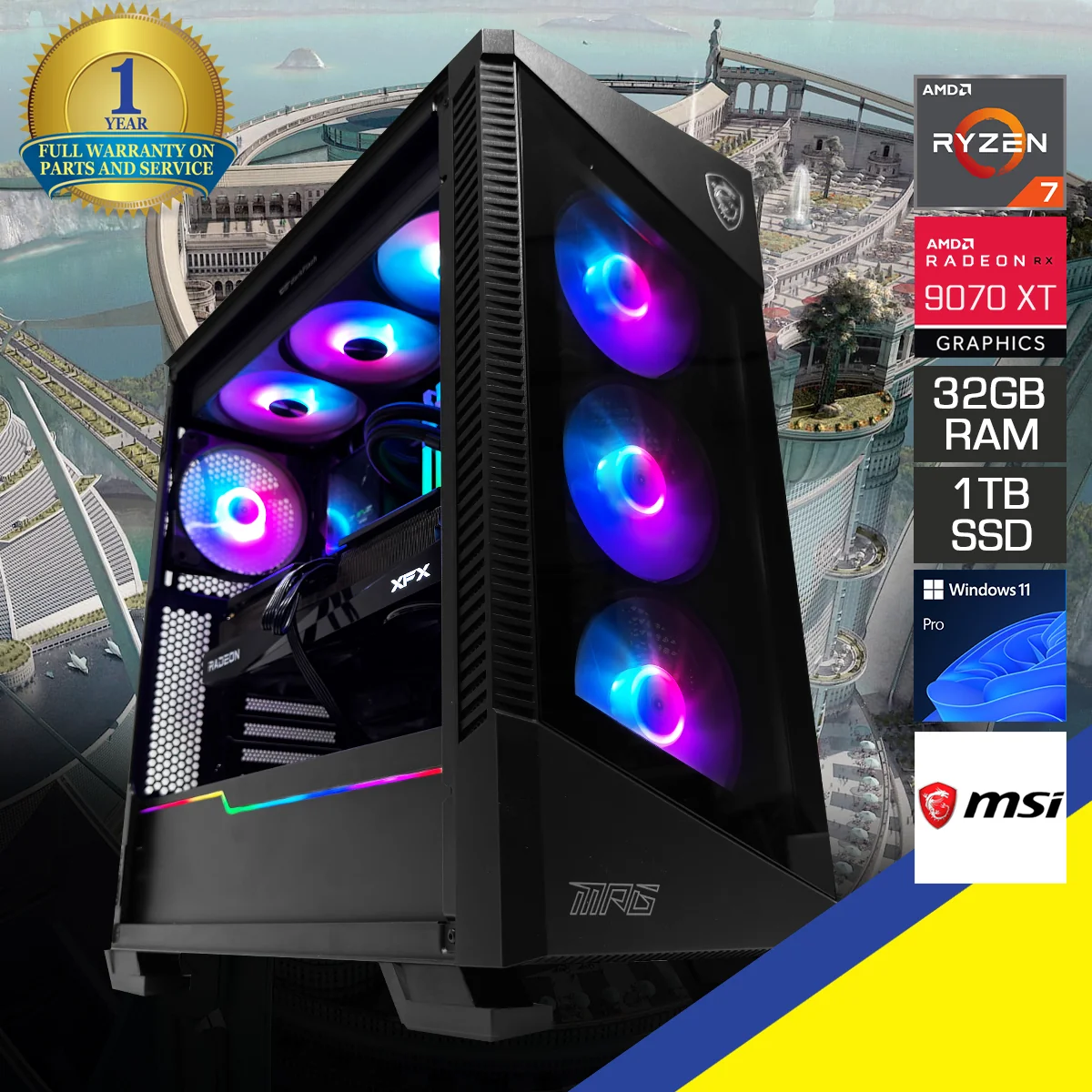 DataBlitz Optima Velox Desktop Pc 7 1 TB