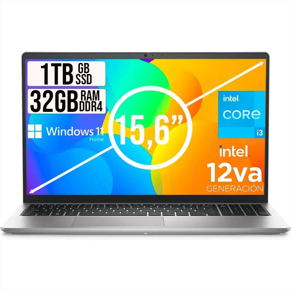 Dell Inspiron Repotenciado i3 1215u Lic w11 Home 501 gb a 1 tb