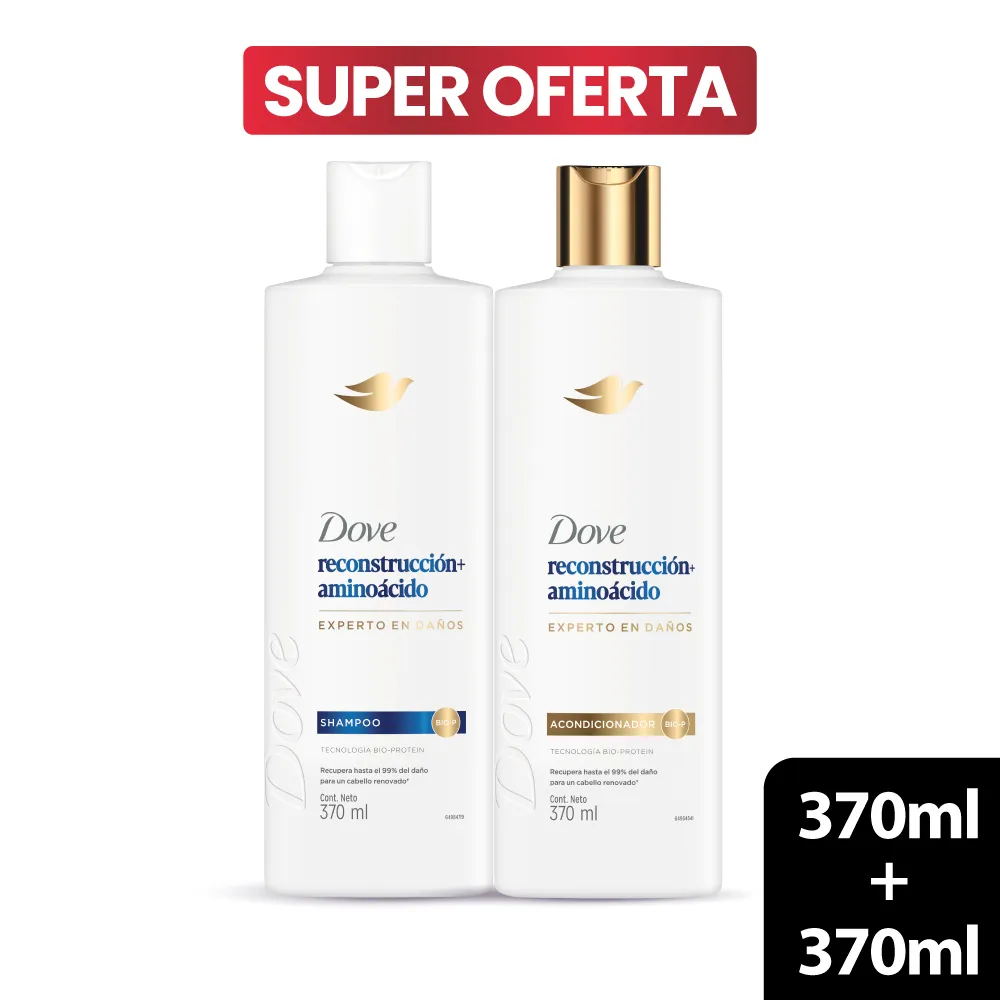 DOVE Shampoo Reconstruccion 370ml acondicionador370ml 370ml