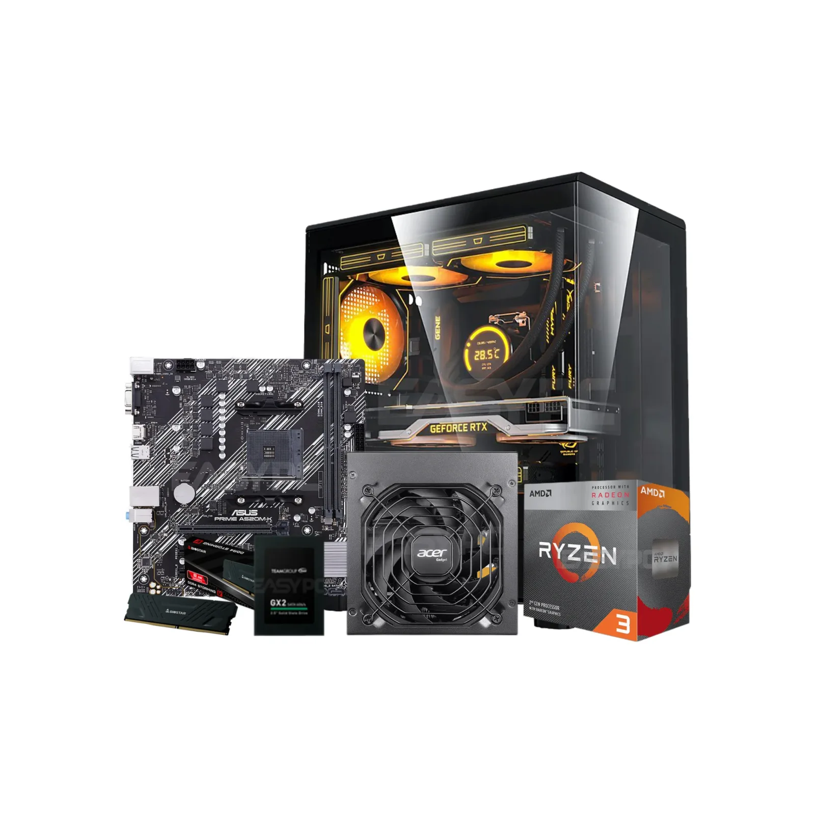 EASYPC Budget Office Desktop 3 3200g 256 GB