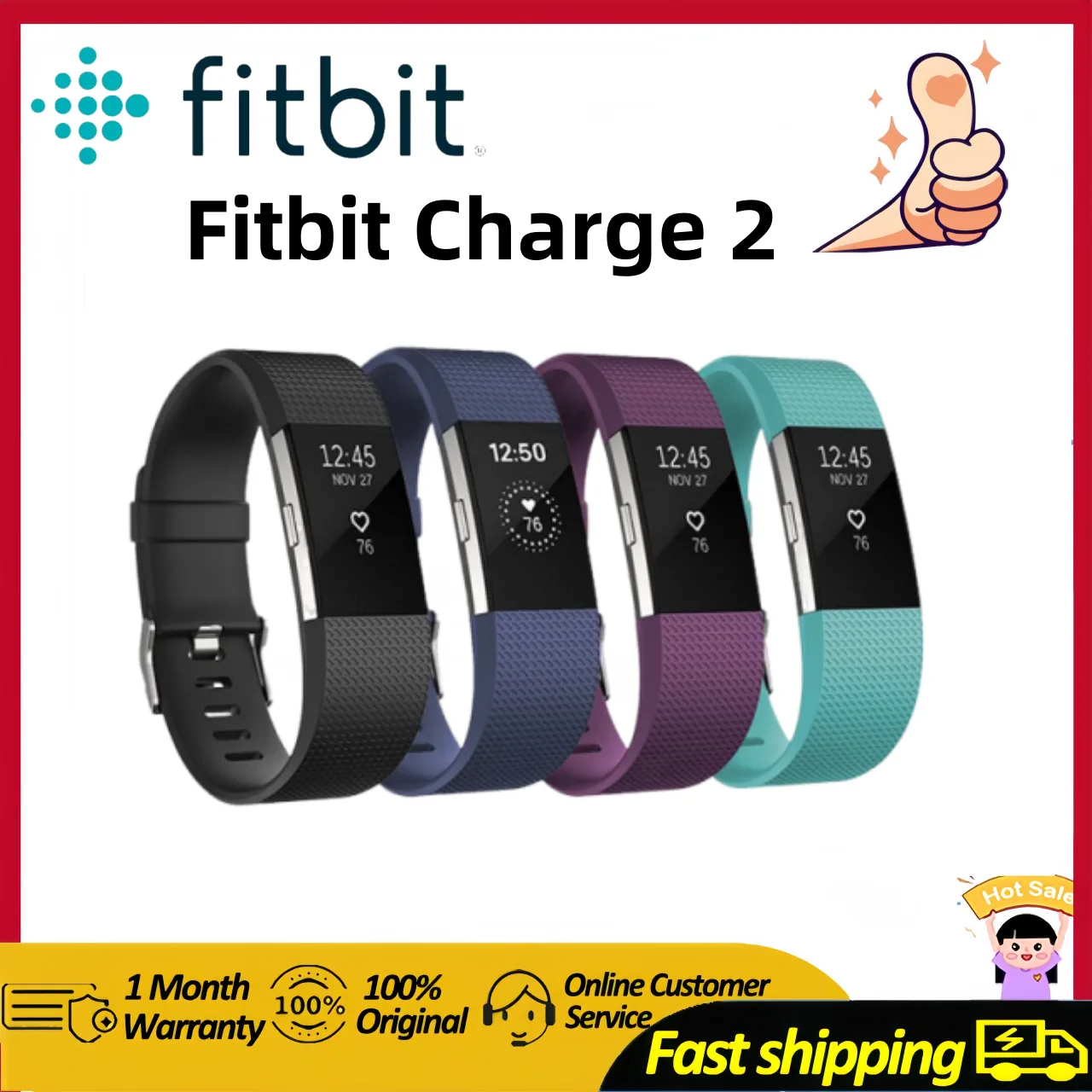 FITBIT Charge 2 Bracelet Motion Bluetooth