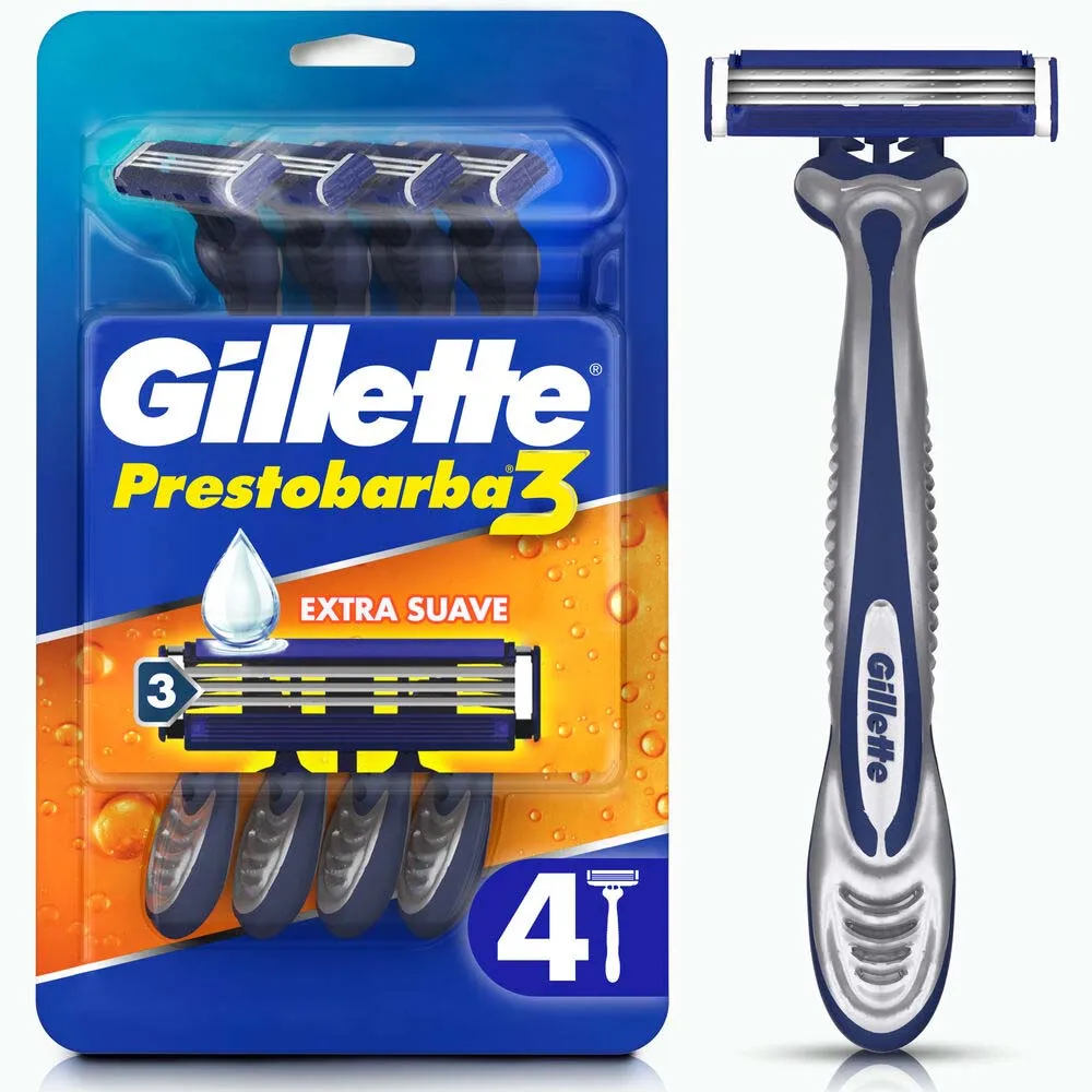 GILLETTE Cuchilla Afeitar Prestobarba 3 Maquina
