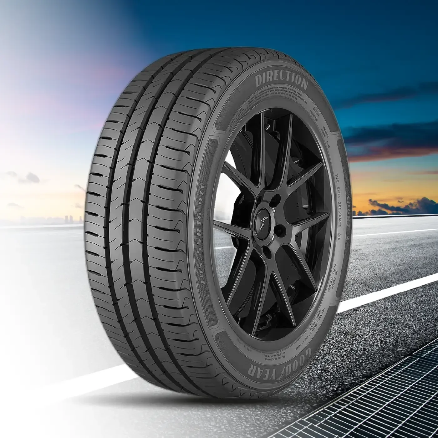 GOODYEAR Llanta Direction Sport 2 185 88 i.c - 560kg GOODYEAR Llanta Direction Sport 2 185 88 i.c - 560kg