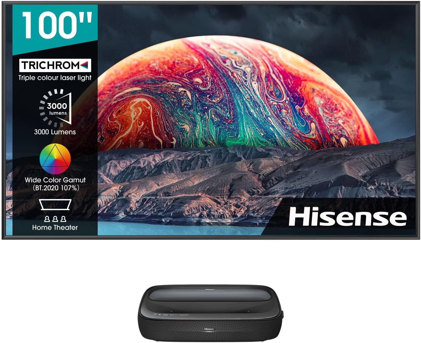 Hisense 100 Laser TV 4k Hdr