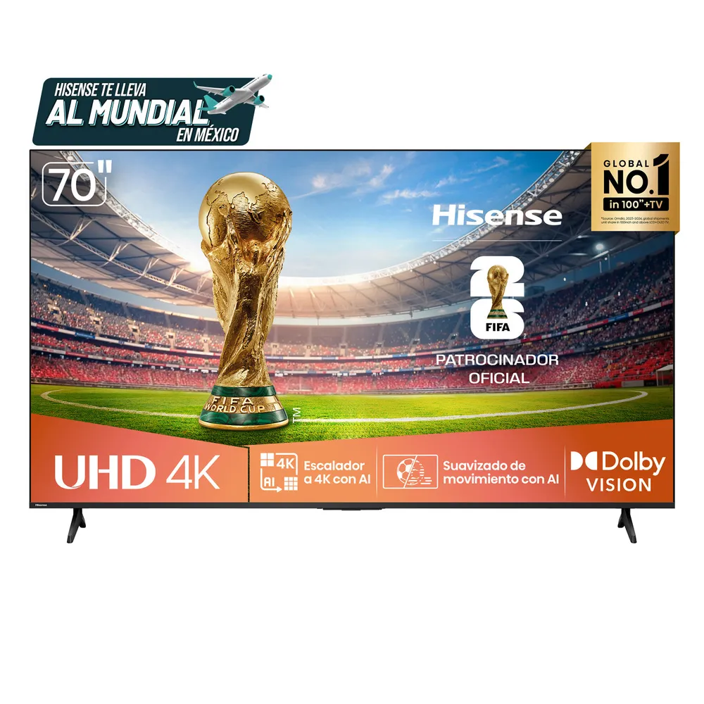 Hisense Televisor 70 Pulgadas Uhd 4k
