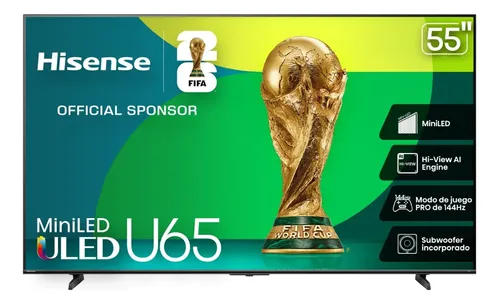 Hisense TV 55 Mini-led 55u65qfm Fire