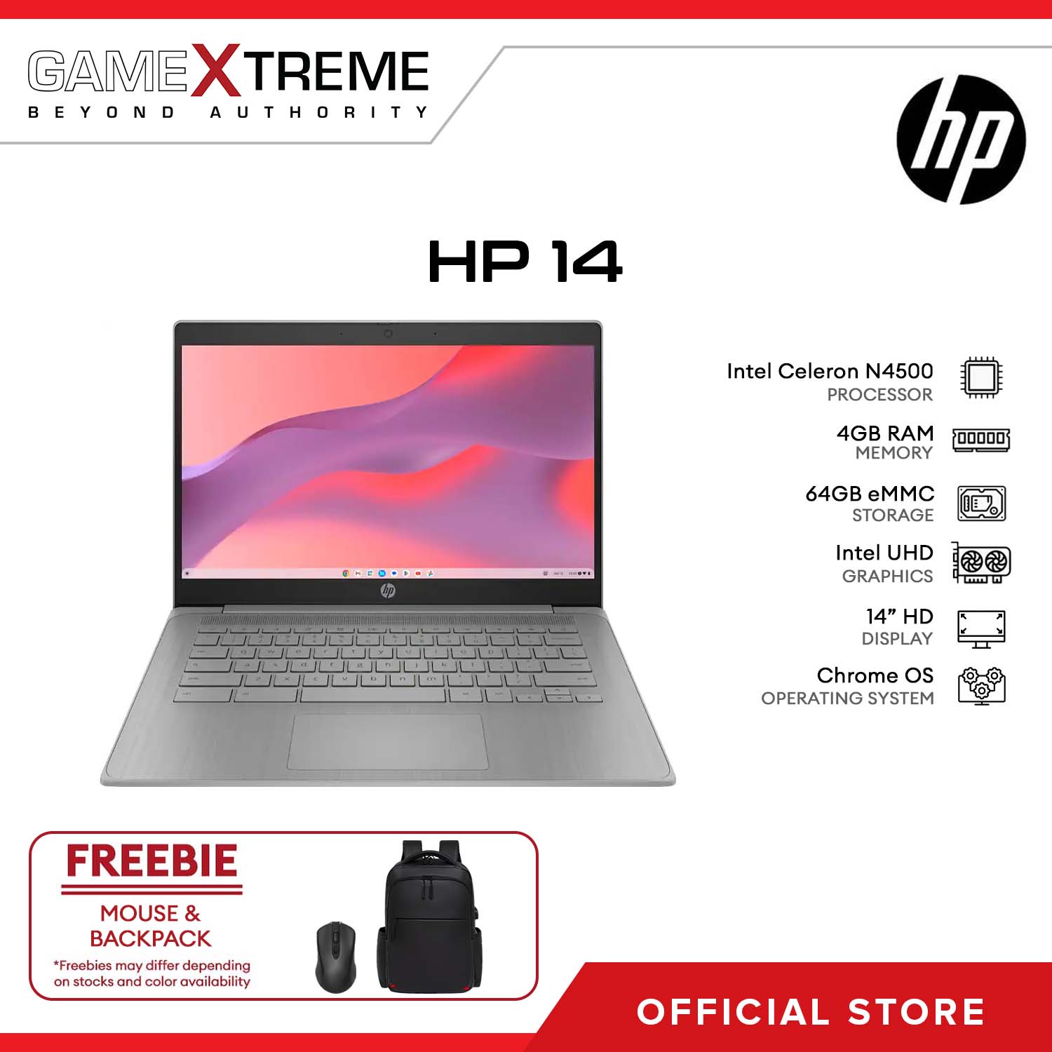 HP 14 Chromebook Laptop Intel Celeron 64 GB HP 14 Chromebook Laptop Intel Celeron 64 GB