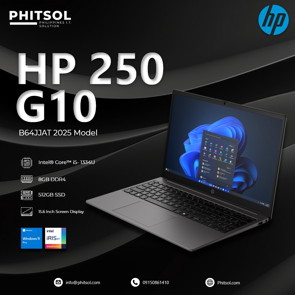 HP 250 g10 b64jat 2025 Model 512 GB HP 250 g10 b64jat 2025 Model 512 GB
