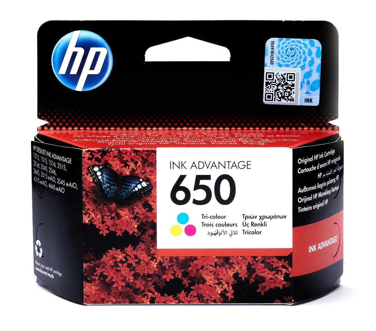 HP 650 Tri Colour Cartridge