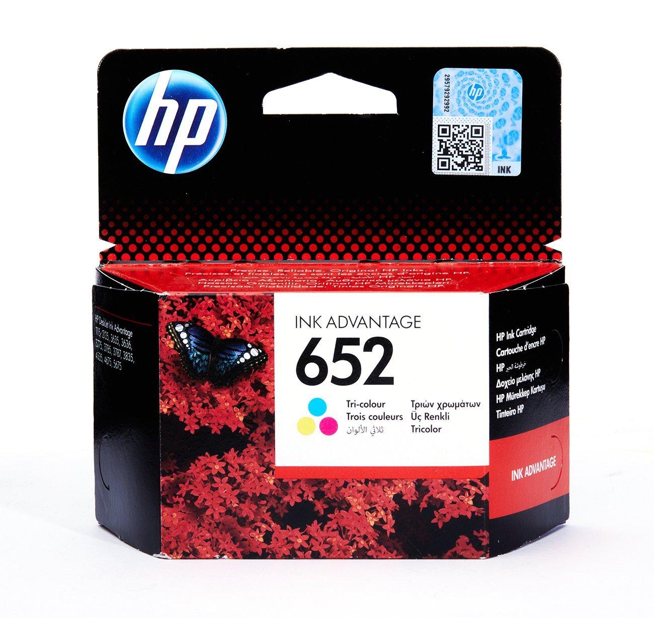 HP 652 Tri Colour Cartridge