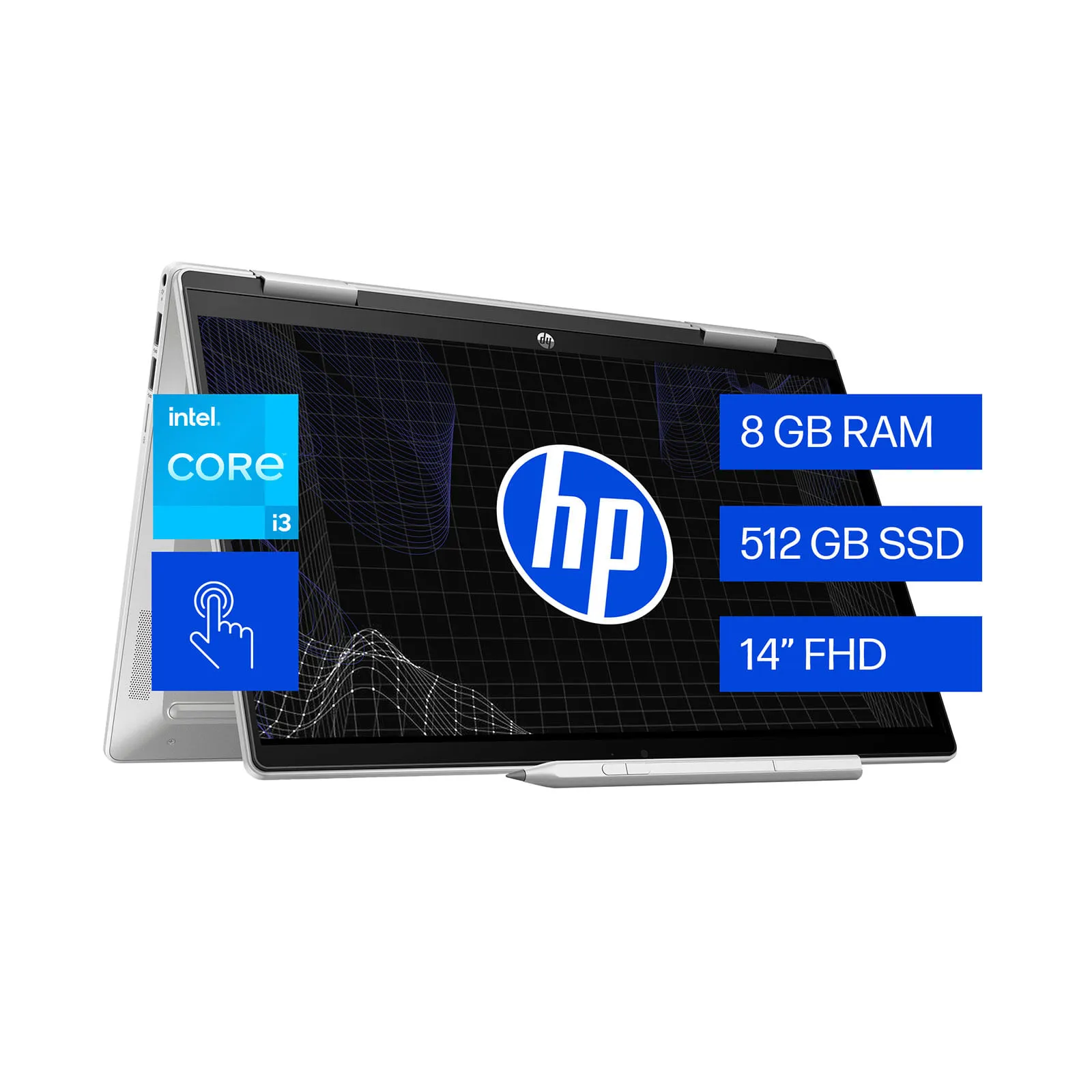 HP Convertible 14-ek1013la 14 Fhd 512 gb ssd