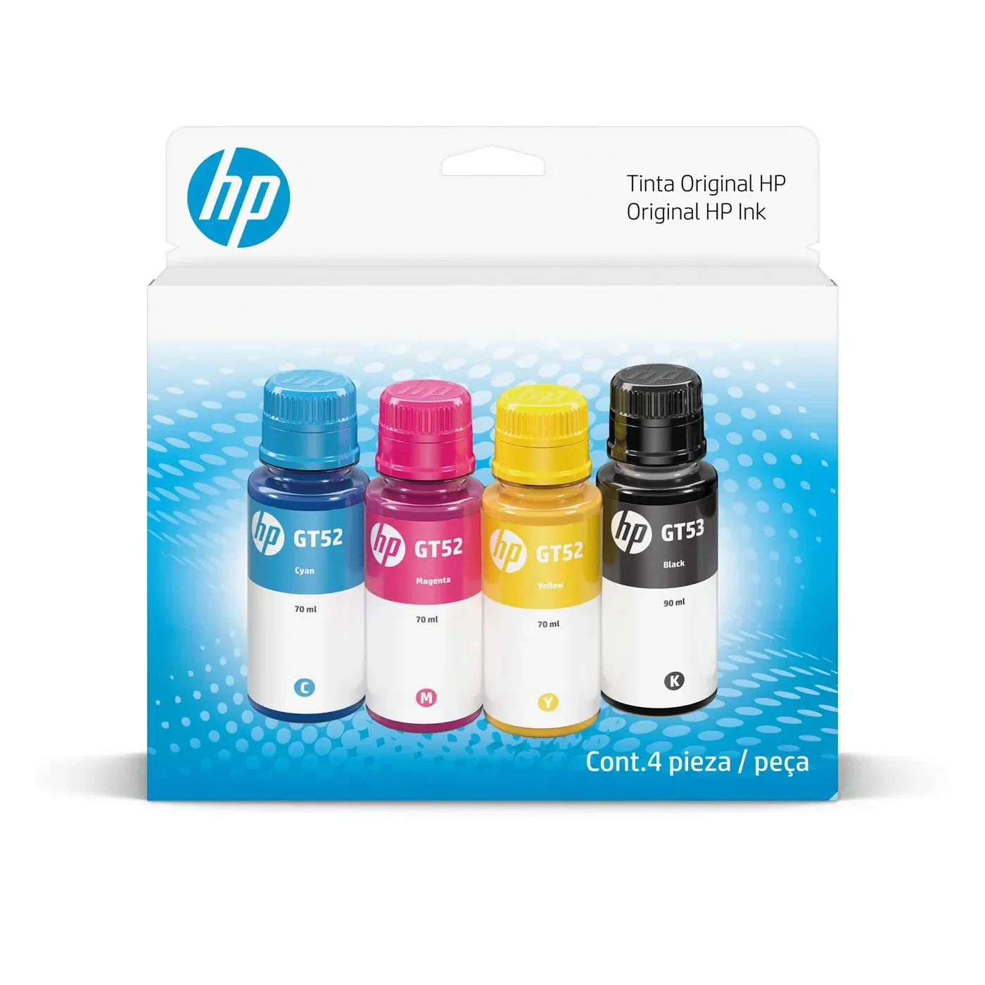HP Kit Botellas Tinta gt53 gt52