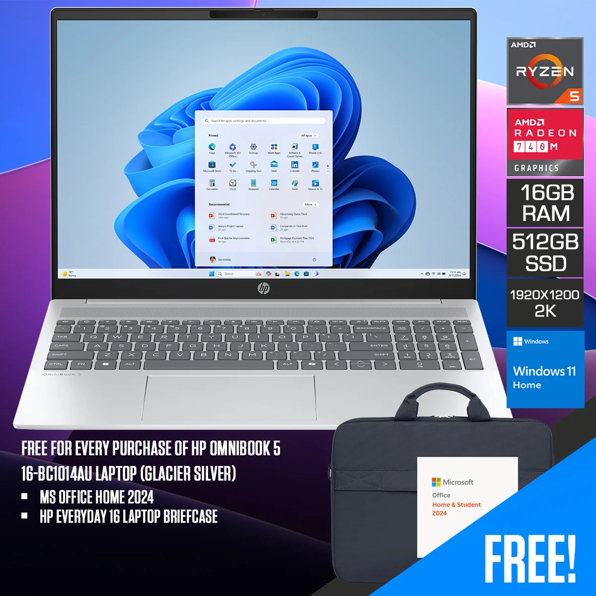 HP Omnibook 5 16 bc1014au 16 512 GB