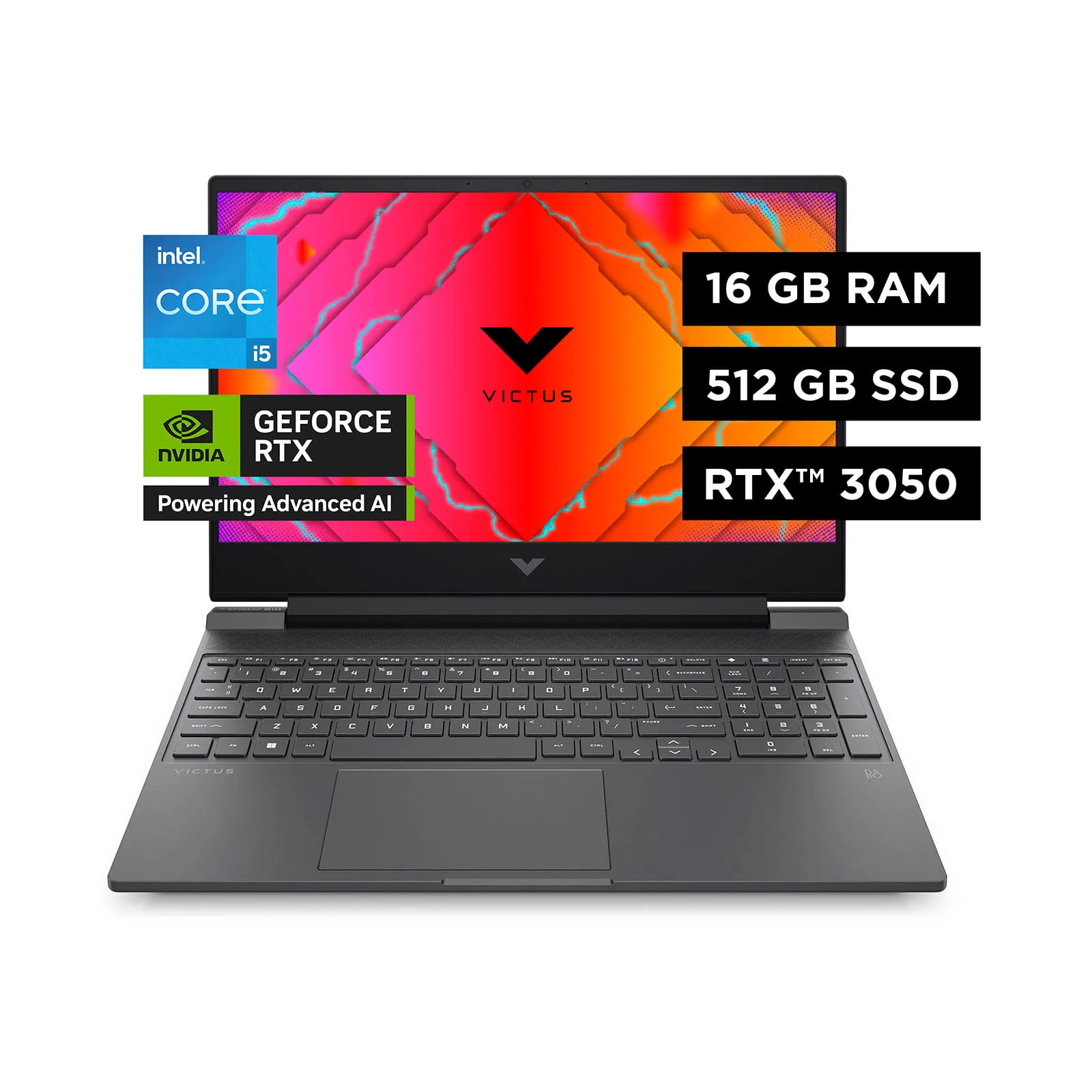 HP Portatil Gaming Victus De 15 512 gb ssd