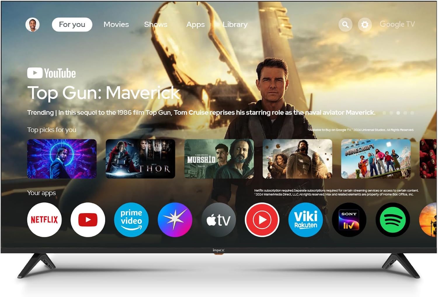 Impex 50 Google Qled TV