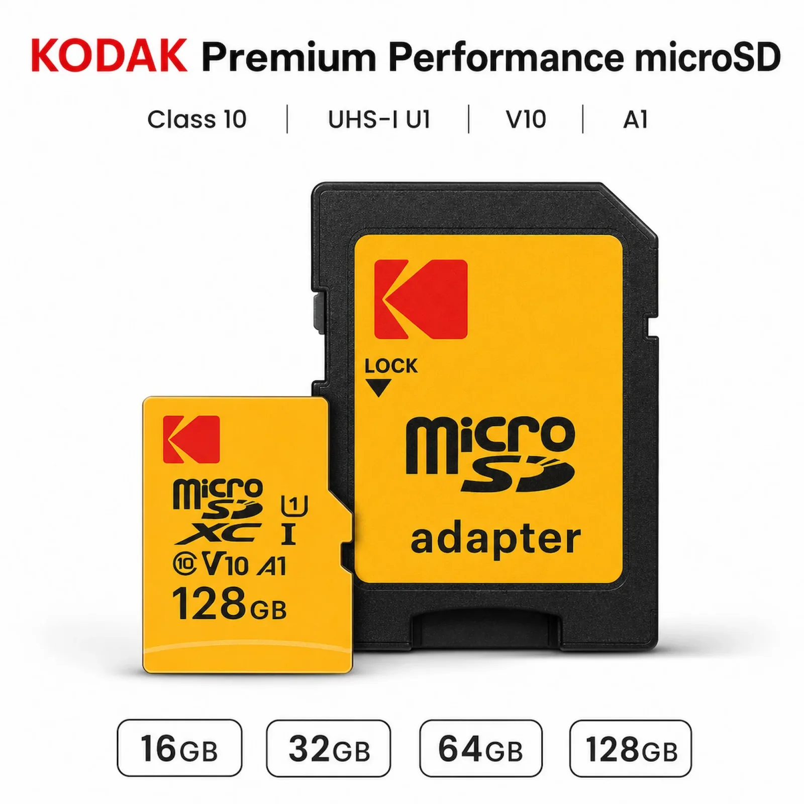 Kodak Microsd Performance Class 10 Uhs 128 GB
