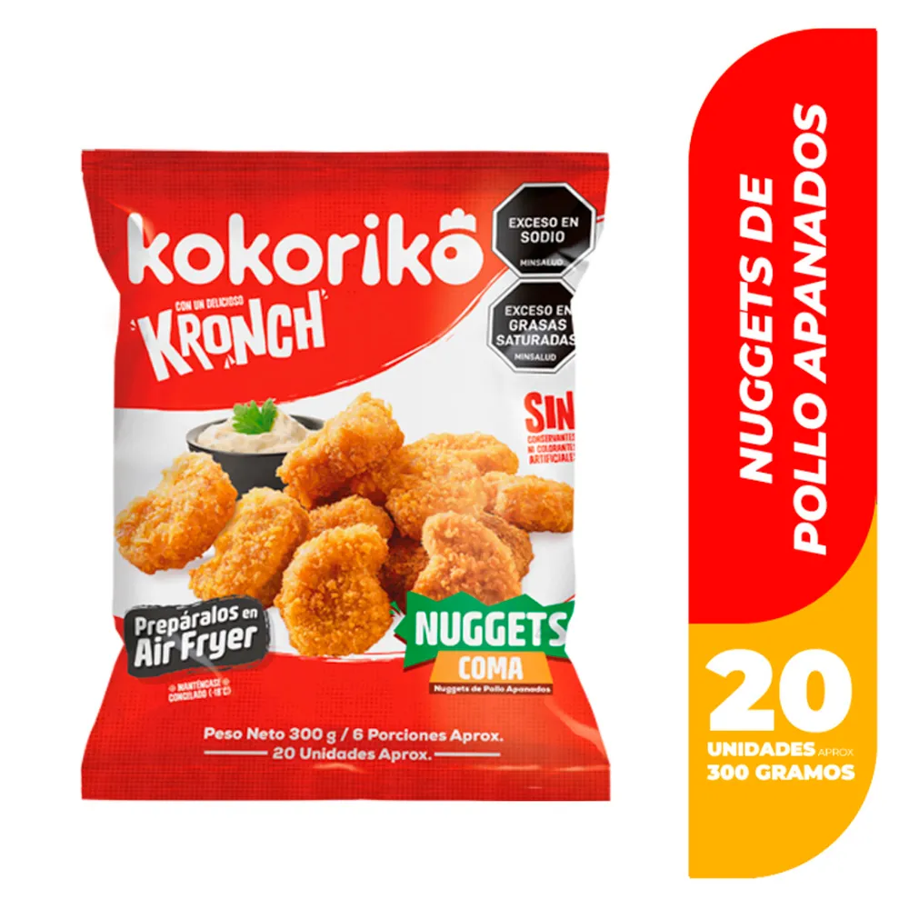 KOKORIKO Nuggets x300grs 6 Porciones congelado