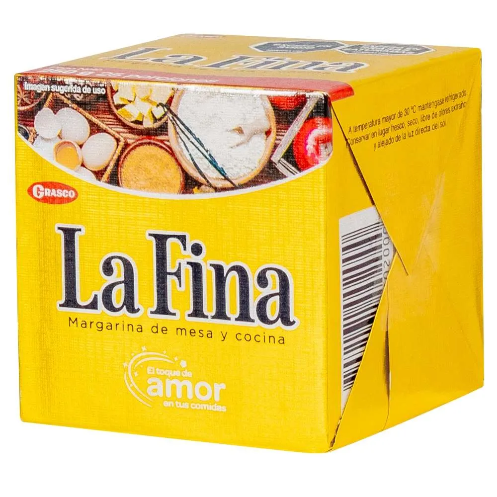 LA FINA Margarina Fina Barra x250g refrigerado