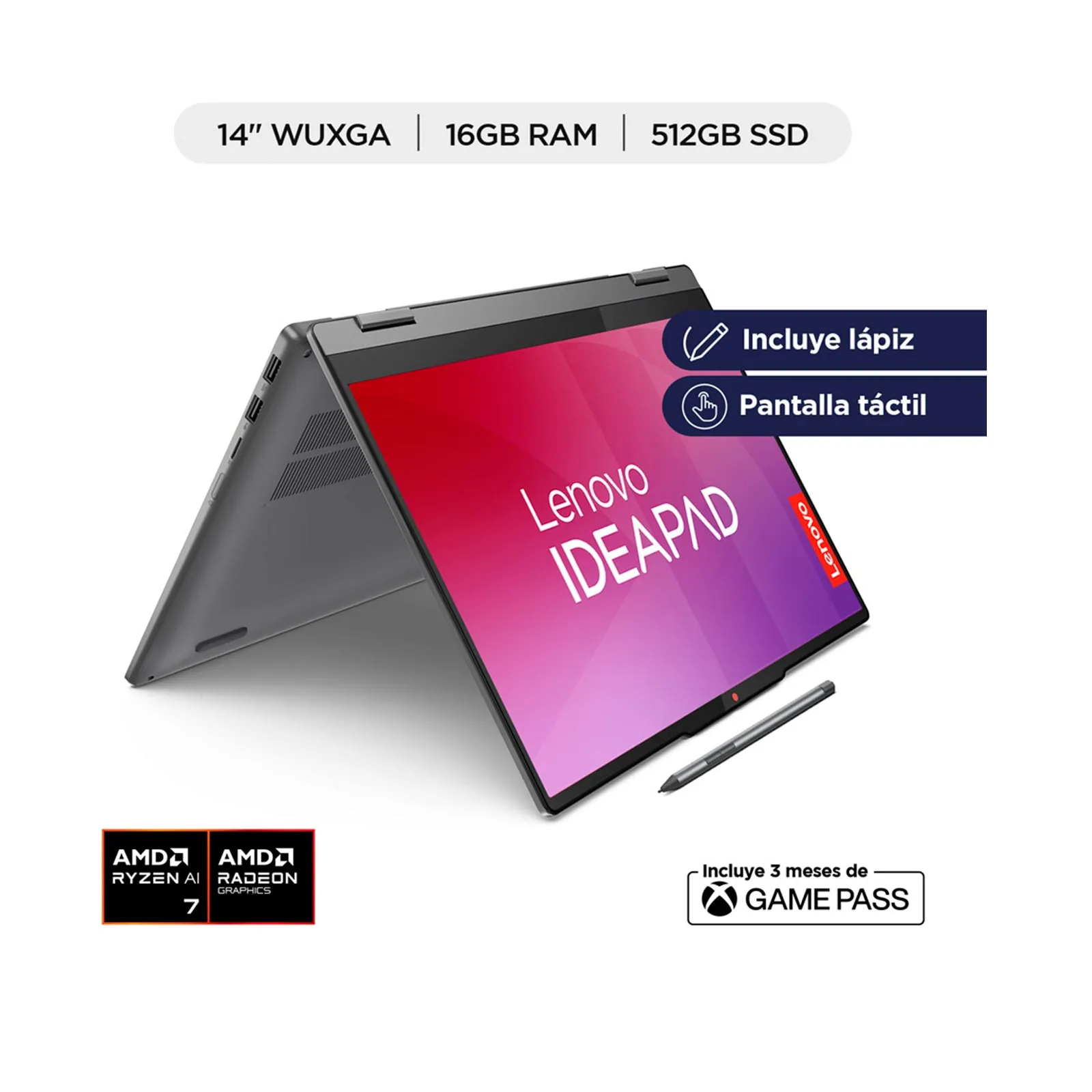 Lenovo Convertible Ideapad 5 14ahp9 512 gb ssd