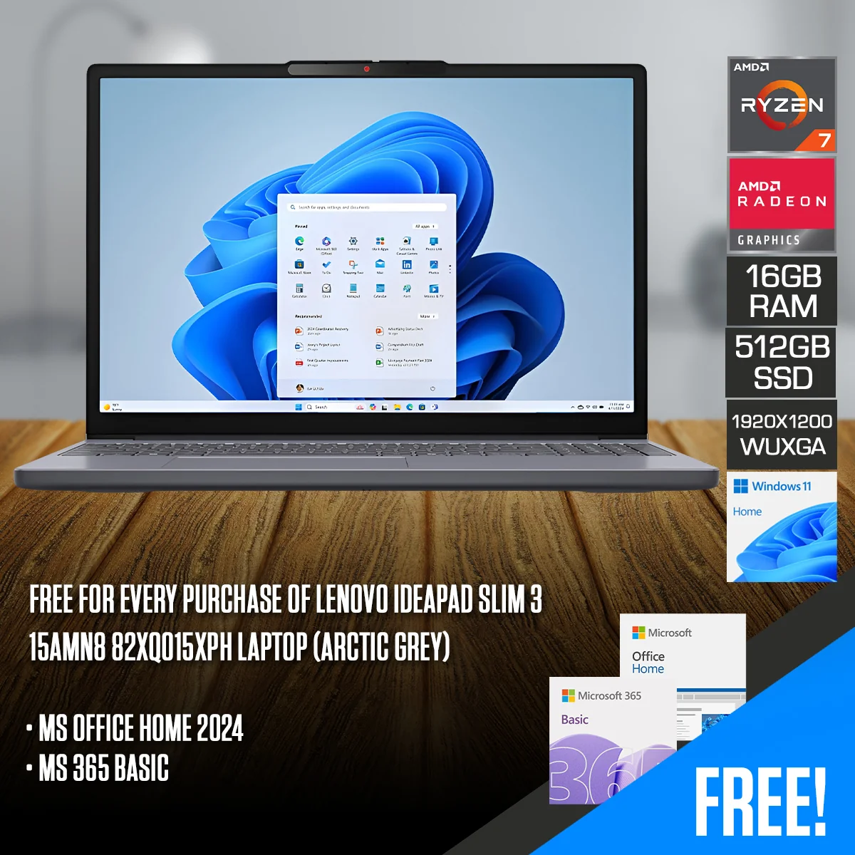 Lenovo Ideapad Slim 3 15arp10 83k700hxph Luna 15 512 GB