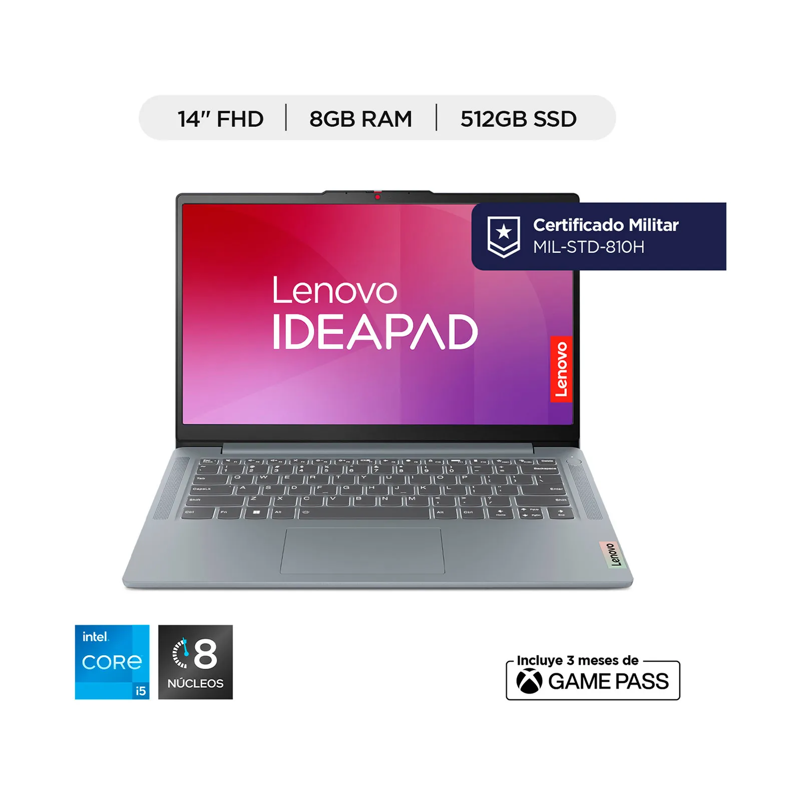 Lenovo Portatil Ideapad Slim 3 14iah8 512 gb ssd
