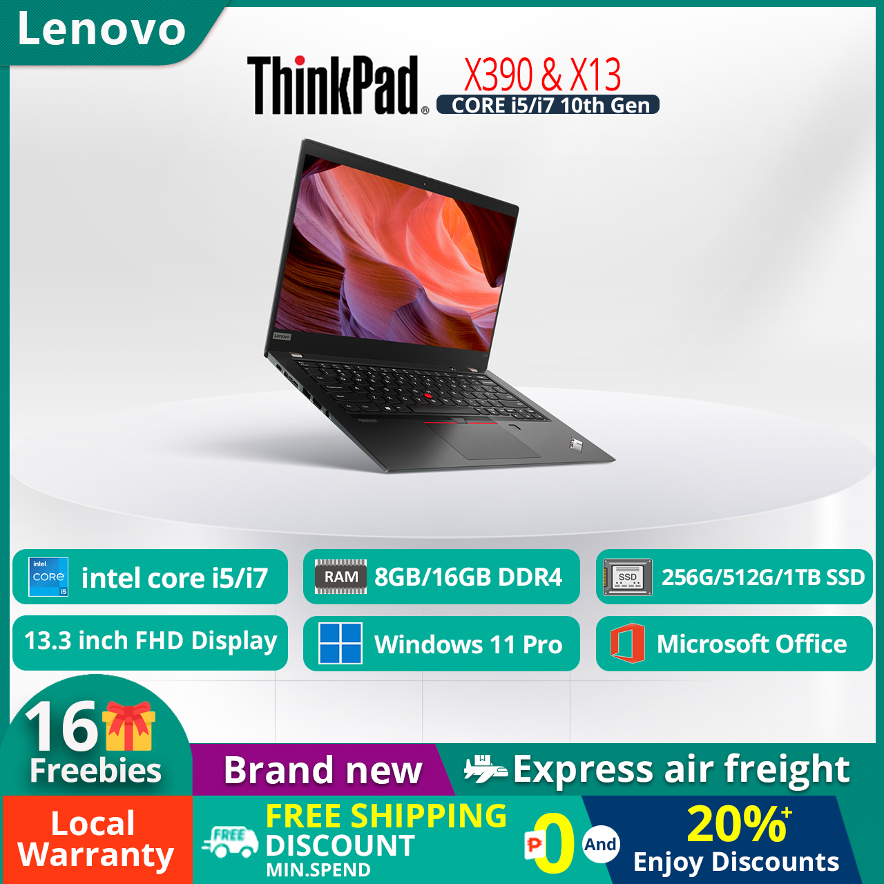 Lenovo Thinkpad x13 x390 Ultrabook 1 TB Lenovo Thinkpad x13 x390 Ultrabook 1 TB